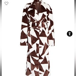 NWT. Ronny Kobo faux fur coat. Too big for me. I’m very short